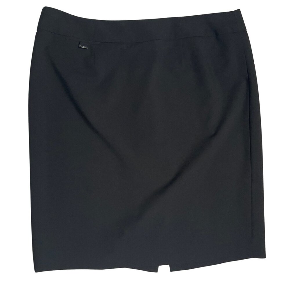 Calvin Klein Black Pencil Skirt Knee Length, 14P